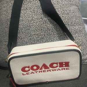 Coach Leatherware Red & White Kia Camera Bag